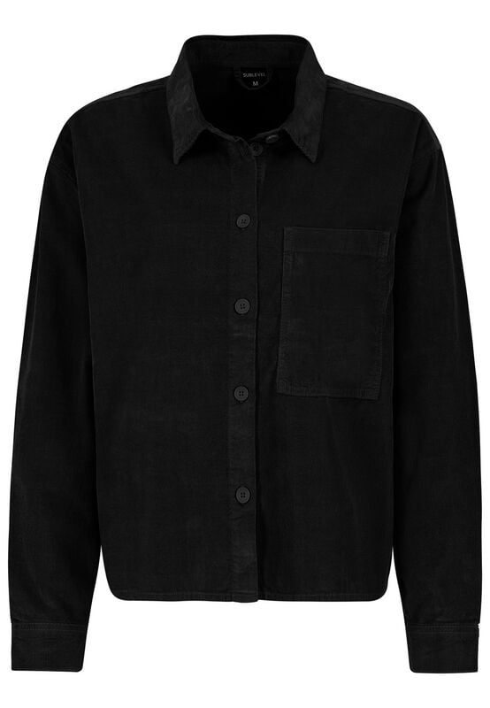 4063813887998 - CORDUROY OVERSIZED BLOUSE Langarmhemd schwarz in L 4063813887998 - CORDUROY OVERSIZED BLOUSE Langarmhemd schwarz in L