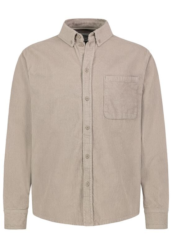 4063813890844 - CORDUROY SHIRT Langarmhemd grau in XL