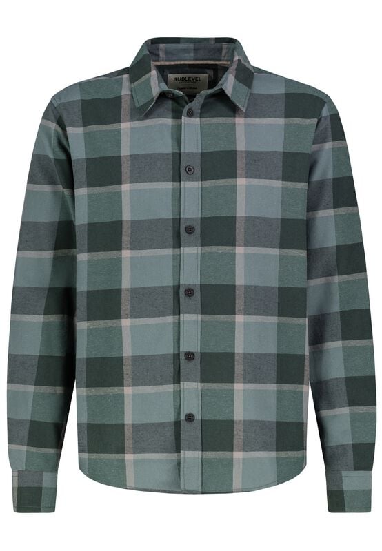4063813924211 - FLANELL SHIRT Flanellhemd grün in L