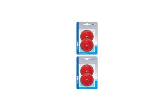 4063832046826 - Proplus - 2 x Reflektor rot 60mm Schraubbefestigung 2 Stück im Blister