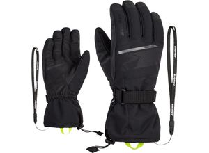 4063833843103 - ziener Skihandschuhe Gentian wasserdicht winddicht Cordlock-System schwarz 7 1 2