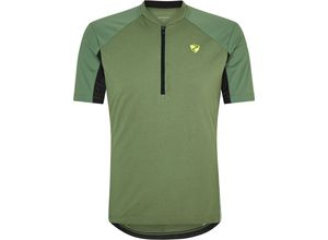 4063833929364 - ziener Fahrradshirt Nadex schnelltrocknend Stehkragen für Herren grün 52