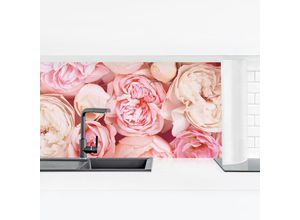 4063873703108 - Micasia - Küchenrückwand - Rosen Rosé Koralle Shabby Größe HxB 40x140cm Material Smart