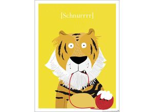 4063909022333 - - Kinderzimmer Poster Tiger Raubkatze Design Frau Febra & Herr Hutsauger