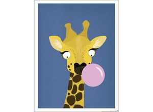 4063909025044 - - Kinderzimmer Poster Giraffe Afrika Design Frau Febra & Herr Hutsauger