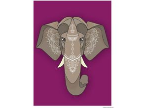 4063909069925 - - Asiatischer Elefant Kunstdruck Madeleine Papier 250 gr matt