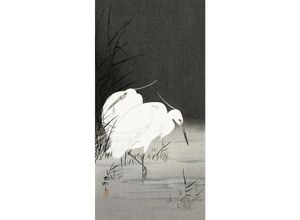 4063909076619 - Two Egrets In The Reeds Kunstdruck Ohara Koson Papier 250 gr matt