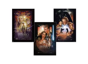 4063909097171 - - Episode i-iii Poster 3er-Set The Phantom Menace Attack of the Clones und Revenge of the Sith