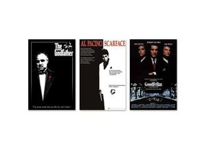 4063909150609 - Gangster Movies Poster 3er-Set Der Pate Scarface GoodFellas