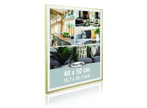 4063909169038 - Posterrahmen 40 x 50 cm Kiefernholz natur mit Rückwand  bruchsicherer pvc - Scheibe Profilbreite 30mm