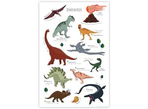 4063909197048 - - Dinosaurier Poster Design Frau Febra & Herr Hutsauger