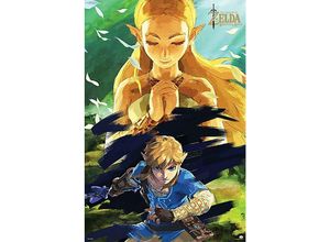 4063909292101 - - The Legend of Zelda Poster Breath Of The Wild Zelda & Link