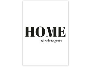 4063909319792 - - Home is where your Kunstdruck Din A4