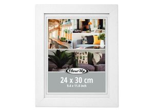 4063909374289 - Posterrahmen 24 x 30 cm weiß Profilbreite 30mm 100 % mdf Holzfaser Scheibe 100 % pvc (unzerbrechlich)