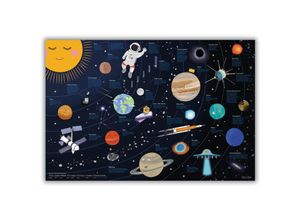 4063909525414 - Universum für Kinder Schreibtischunterlage 60x40cm Detailreiche und liebevoll gestaltete Schreibtischunterlage für Kinder