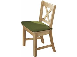 4063912049082 - Küchenstuhl (2er-Set) Deborah aus Massivholz 47 x 53 x 90 Esszimmerstuhl massiv Buche lackiert Grün 12145