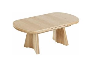 4063912051290 - Funktionstisch Cammie höhenverstellbar und ausziehbar 125(1655) x 71 x 54-73 Couchtisch massiv Wildeiche 16046