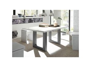 4063912062470 - Esszimmertisch Eila 4 200 x 100 x 75 Esstisch Graphit Weiß Matt Lack 13356-200 4063912062470 - Esszimmertisch Eila 4 200 x 100 x 75 Esstisch Graphit Weiß Matt Lack 13356-200