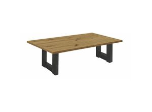 4063912071564 - 58 Aufm Kessel - Couchtisch Etti 4 140 x 70 x 47 Wohnzimmertisch Schwarzstahl Asteiche 13580-140