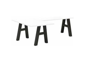 4063912074596 - 58 Aufm Kessel - Eckschreibtisch Eda 6 210 x 160 x 75 Computertisch Graphit Weiß Matt Lack 13774-210160