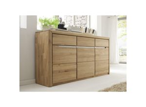 4063912085219 - 58 Aufm Kessel - Sideboard Massivholz Ianka 180x90x41 Anrichte Wildeiche Bianco geölt 20021