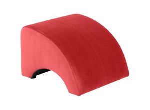 4063912092064 - Hocker Kajsa Bezug Samtvelours Kunststoff   rot 21287