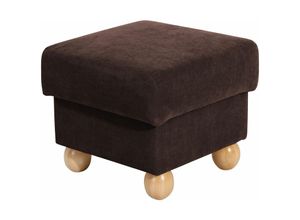 4063912101933 - Hocker Kasha Bezug Veloursstoff Buche natur   braun 22273