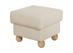 4063912102084 - Hocker Kasha Bezug Kunstleder Buche natur   beige 22288