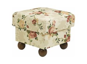 4063912102244 - Hocker Kasha Bezug Flachgewebe Buche nussbaum dunkel   multi 22304