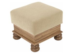 4063912106846 - Hocker Katlin Bezug Flockstoff Eiche rustikal P43   sand 22764