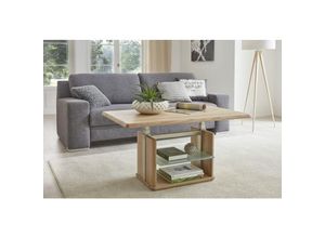 4063912123089 - 58 Aufm Kessel - Funktionstisch Chantal höhenverstellbar 110x65x50 Couchtisch Massivholz Wildeiche Bianco 16208