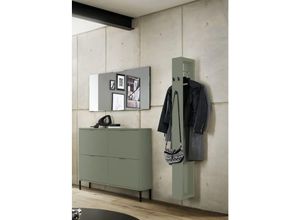 4063912126288 - 58 Aufm Kessel - Garderobe Erna 163x32x187 Pinie Green matt Lack 90109