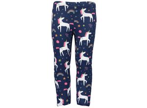 4063948374912 - - Sweat-Leggings FRIENDSHIP – UNICORN AOP in dunkelblau Gr92