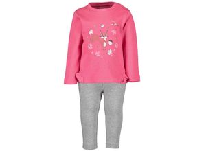 4063948394231 - - Langarmshirt SQUIRREL – GOLDEN DOT mit Leggings in azalee Gr68