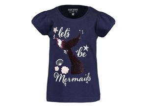 4063948542311 - - T-Shirt MERMAID mit Pailletten in nachtblau Gr92