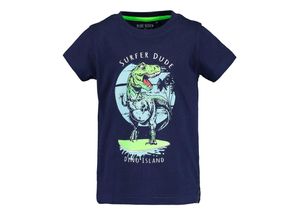 4063948544254 - - T-Shirt DINO SURFER DUDE in ultramarin Gr92