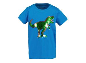 4063948546319 - - T-Shirt T-REX mit Pailletten in cyan Gr92