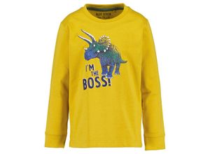 4063948770608 - - Langarmshirt IM THE BOSS in dottergelb Gr92