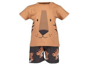 4063948996138 - - T-Shirt LITTLE TIGER mit Shorts in kupfer Gr68