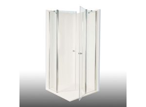 4063955003102 - Duschkabine  Duschabtrennung Vital 2 zweiteilige Pendeltür an Festteil   Eckdusche  links 850mm rechts 1125mm