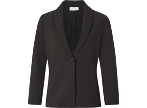 4063978892271 - rich&royal Blazer uni Reverskragen für Damen schwarz XS