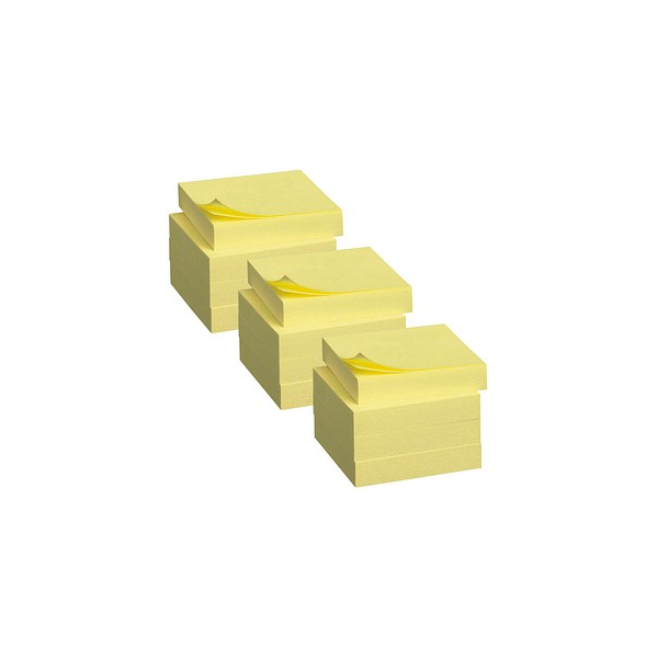 4064035065904 - POST-IT Haftnotizen 653 51 x 38 mm selbsthaftend wiederablösbar cellophanfrei verpackt 12 x 100 Blatt gelb