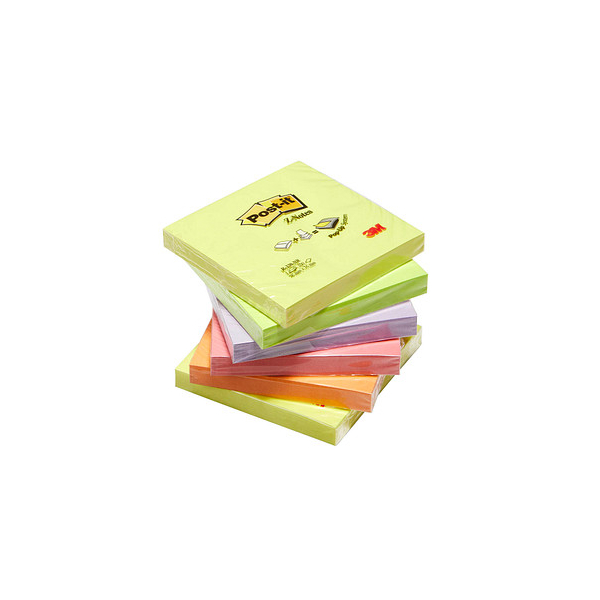 4064035083694 - Z-Notes Post-it R330-NR für Z-Notes Spender 6 Blöcke 100 Blatt je Block je 76 x 76 mm PEFC-zertifiziert Neonfarben