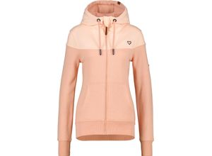 4064068529336 - ALIFE AND KICKIN® Sweatjacke PalinaAK A Rippbündchen Kapuze für Damen orange S