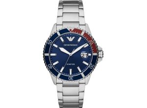 4064092012101 - Quarzuhr EMPORIO ARMANI AR11339 Armbanduhren silberfarben Herren Hochzeitsmode Armbanduhr Herrenuhr bis 10 bar wasserdicht Edelstahlarmband