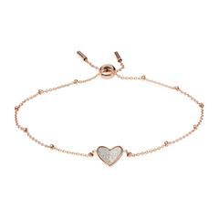 4064092039641 - Armband Herz für Damen aus Edelstahl rosé