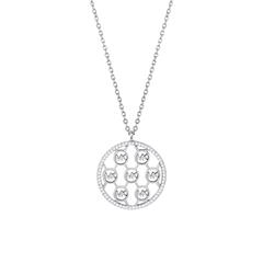 4064092052398 - Halskette - Sterling Silver Monogram Logo Pendant Necklace - in silver - Halskette für Damen