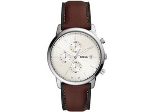 4064092079586 - Chronograph FOSSIL FS5849MINIMALIST CHRONO Armbanduhren braun (dunkelbraun) Herren Quarzuhren