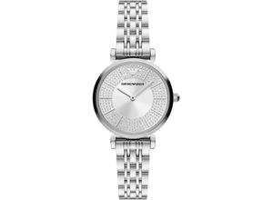 4064092112085 - Quarzuhr EMPORIO ARMANI AR11445 Armbanduhren silberfarben Damen Quarzuhren Armbanduhr Damenuhr analog Edelstahlarmband