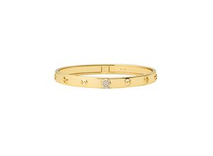 4064092118919 - Armreif MICHAEL KORS PREMIUM MKC1548AN710 Armbänder Gr Silber 925 (Sterlingsilber) goldfarben (gelbgoldfarben kristallweiß kristallweiß) Damen Armreifen mit Zirkonia (synth)